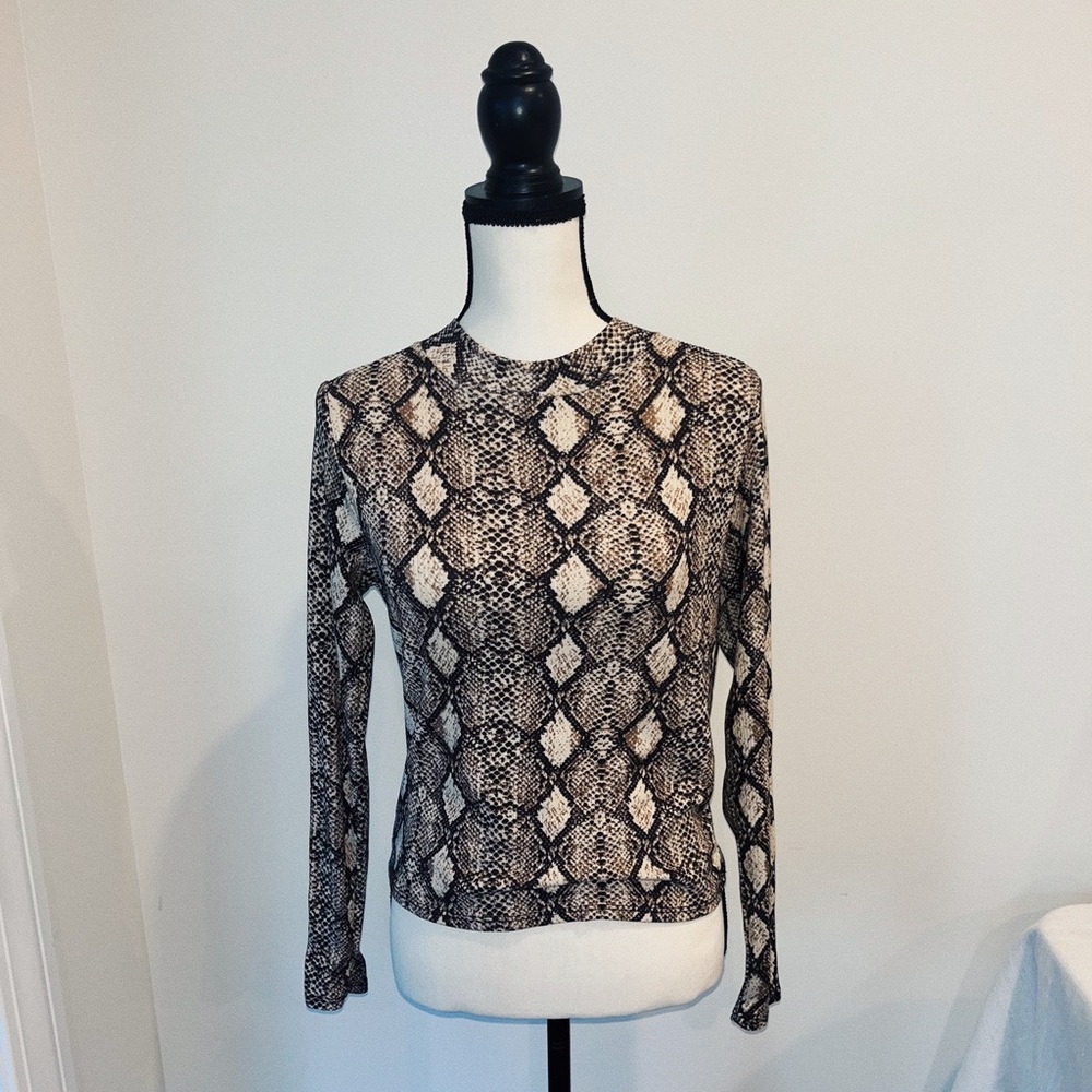 Long Sleeve Snake Print